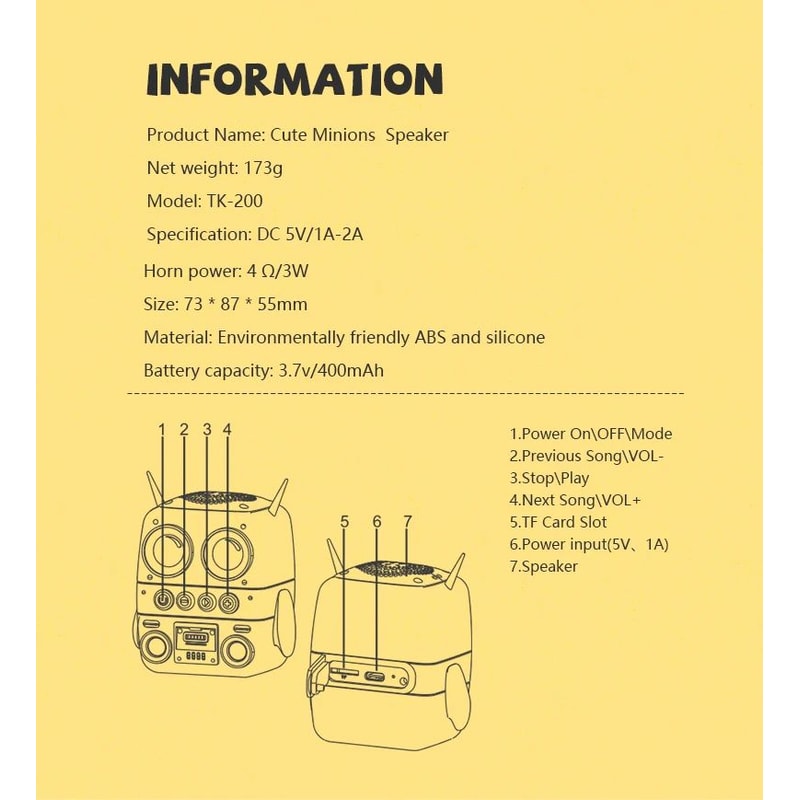 TK200 Mini Waterproof Bluetooth Speaker 16
