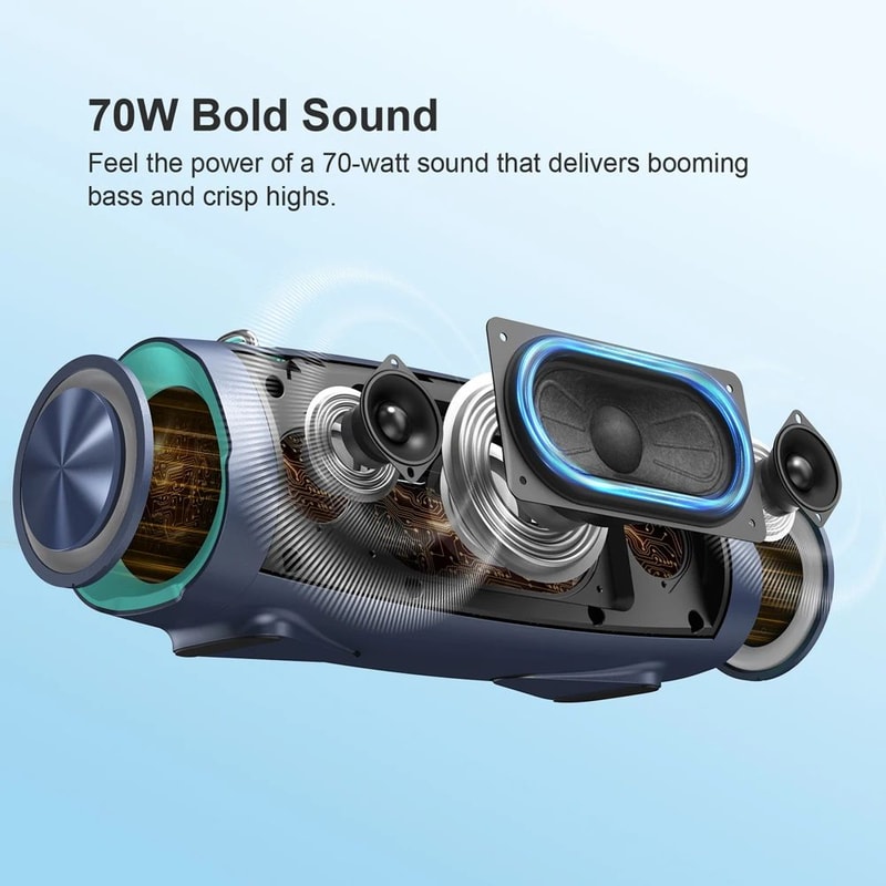 DOSS 70W Waterproof Portable Bluetooth Speaker 1