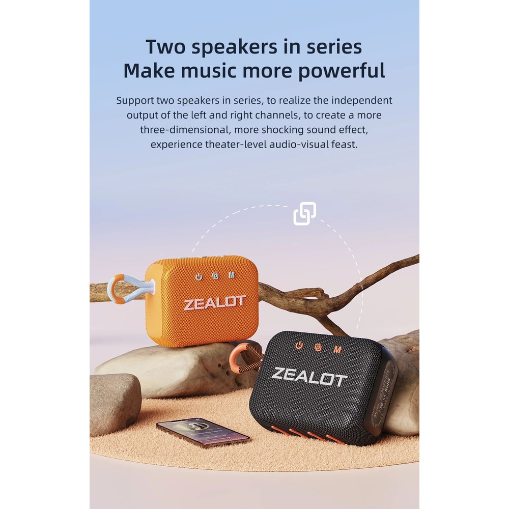 ZEALOT S75 Outdoor Portable Bluetooth Speaker 12