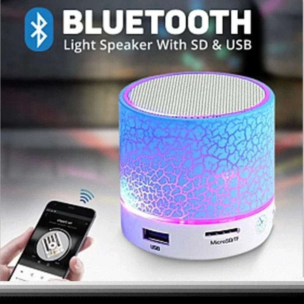 Mini Bluetooth Speaker With LED Light And Bass 1