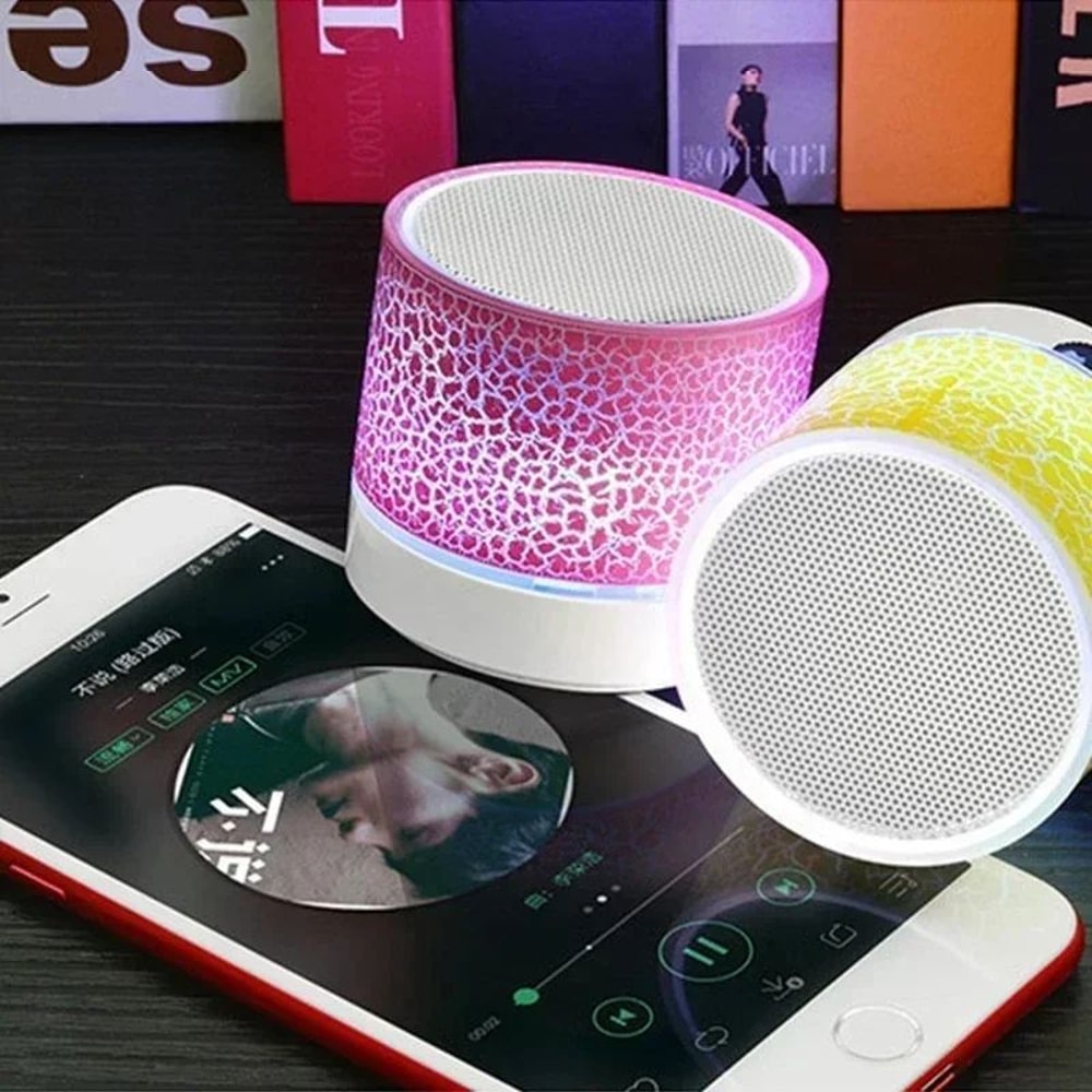 Mini Bluetooth Speaker With LED Light And Bass 5