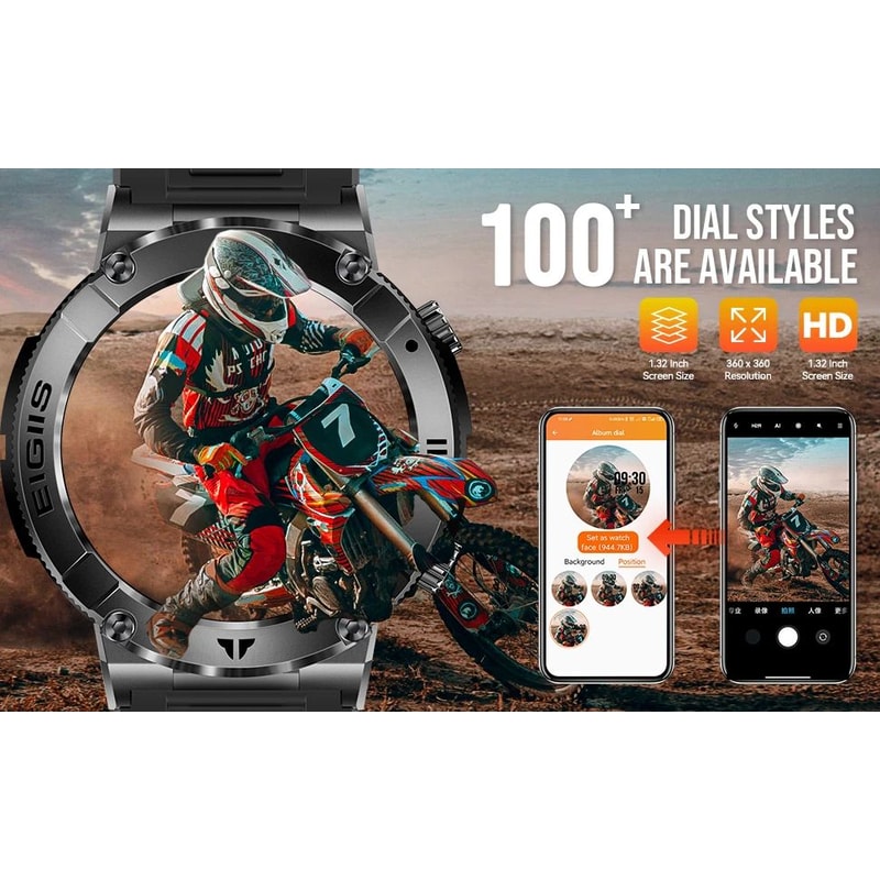 LaNikar Bluetooth Calling Fitness Smartwatch 7