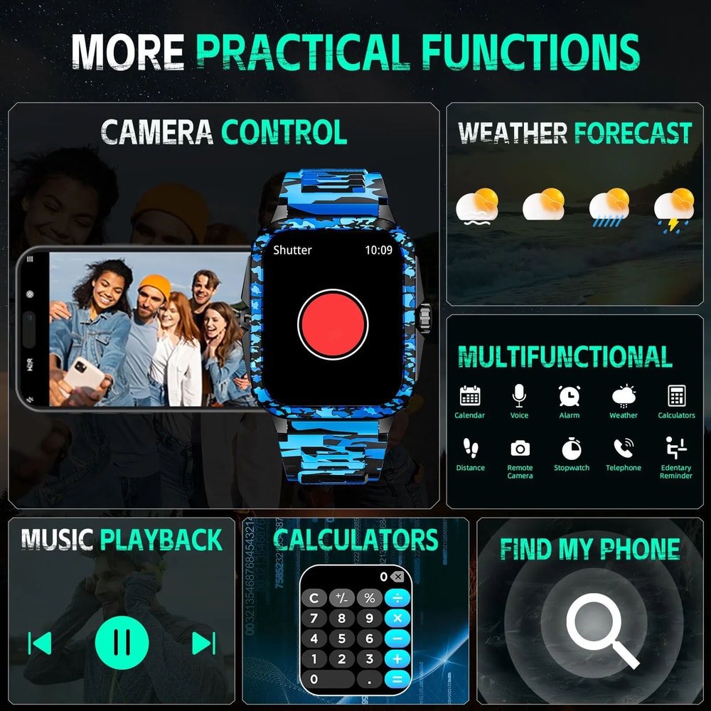 LaNikar KT71 Bluetooth Calling Fitness Smartwatch 2