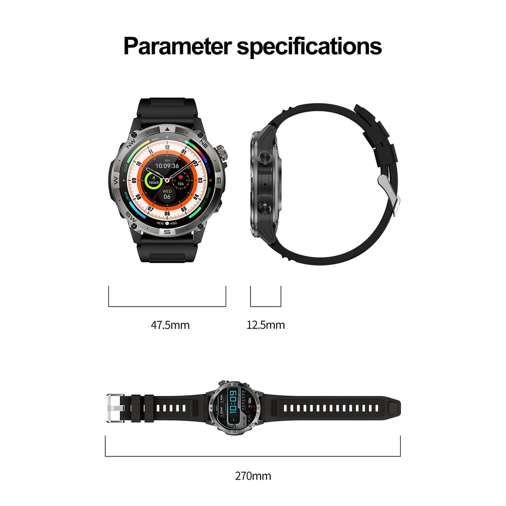 VALDUS VG40 Pro AMOLED GPS Bluetooth Calling Smartwatch 8