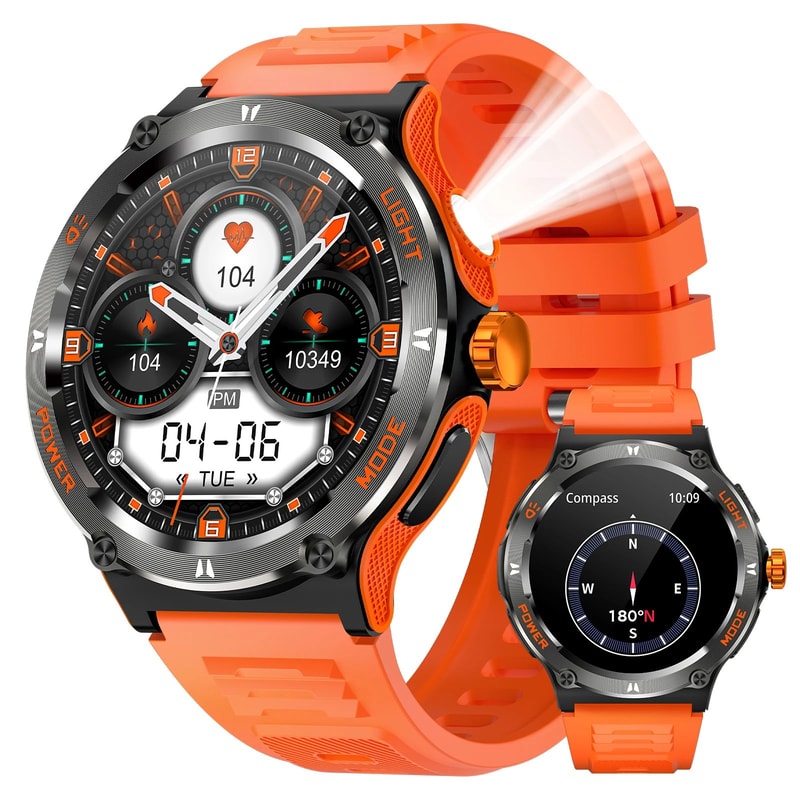 EIGIIS KT76 Rugged Smartwatch With Compass And Flashlight 17
