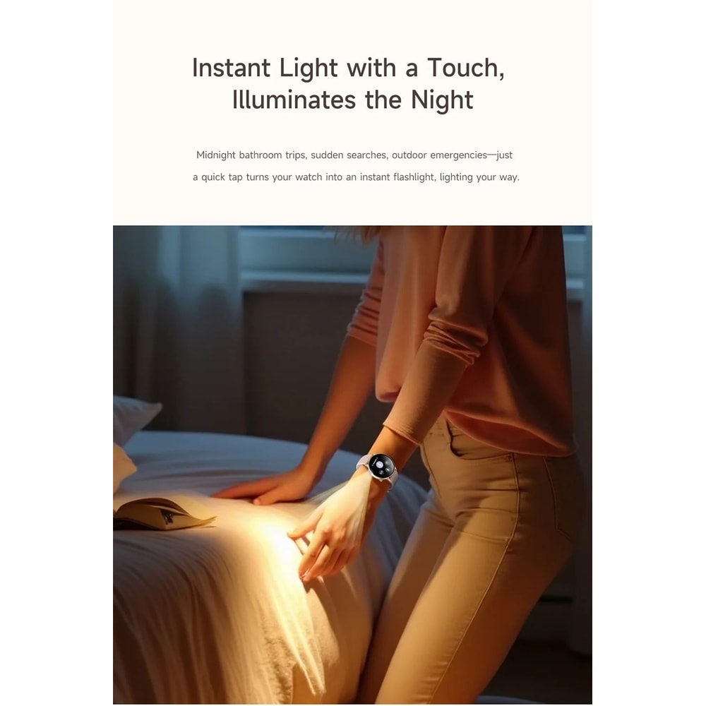 Women AMOLED Bluetooth Calling Smartwatch With Flashlight 10