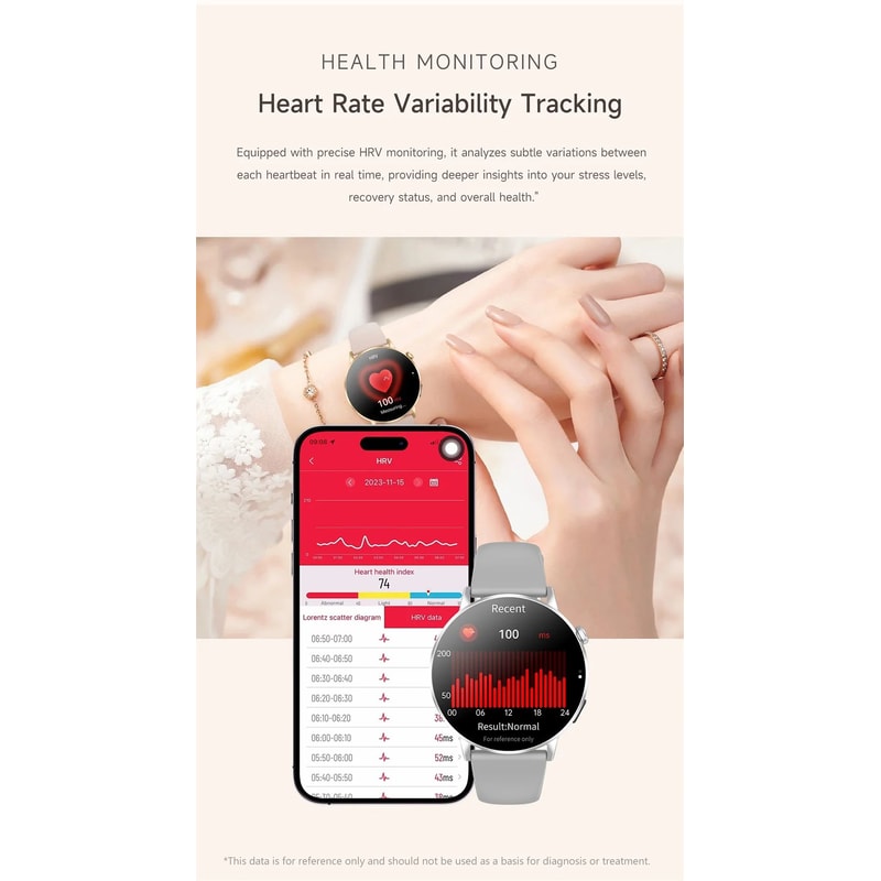 Women AMOLED Bluetooth Calling Smartwatch With Flashlight 11