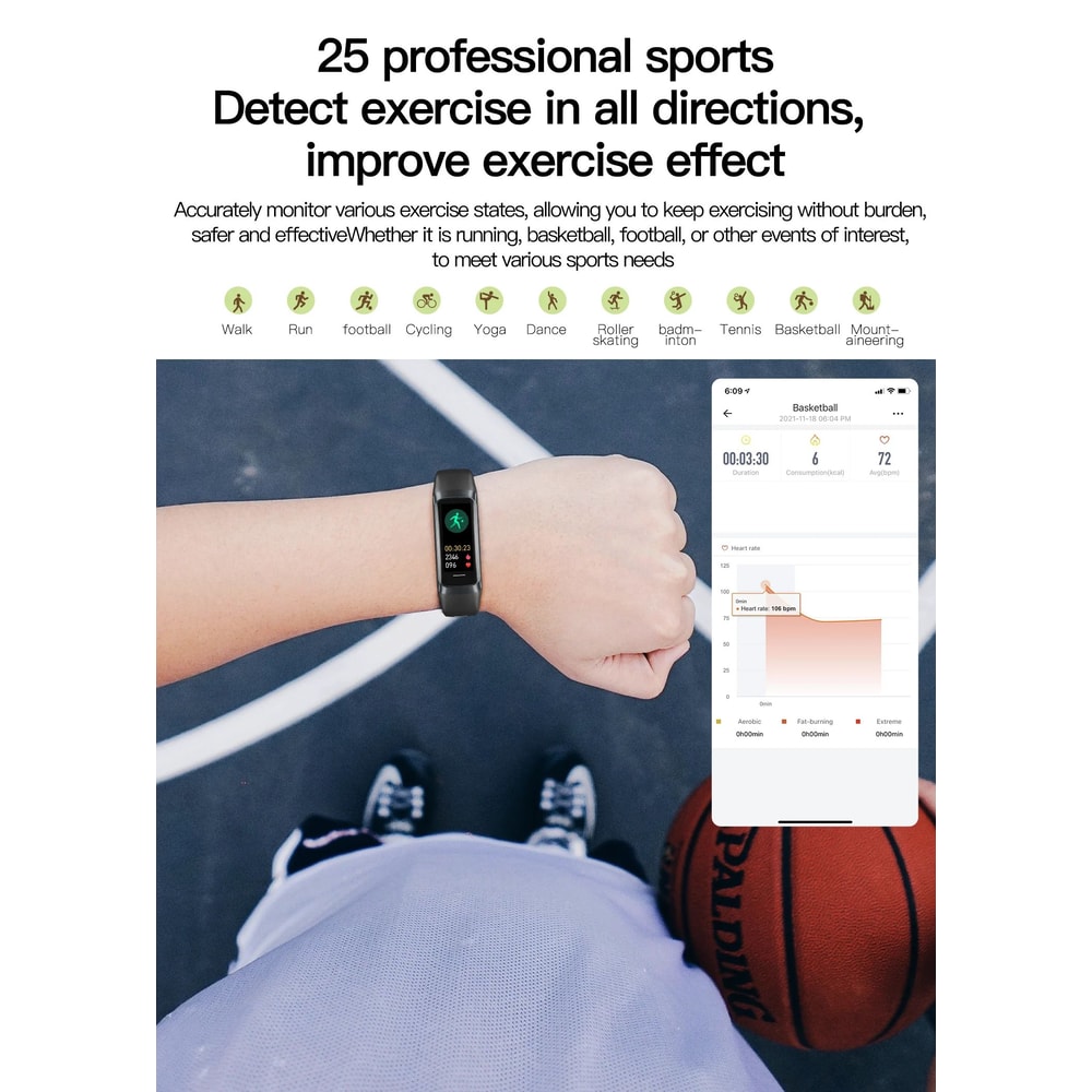 LIGE AMOLED Fitness Tracker Smartwatch For Women 15