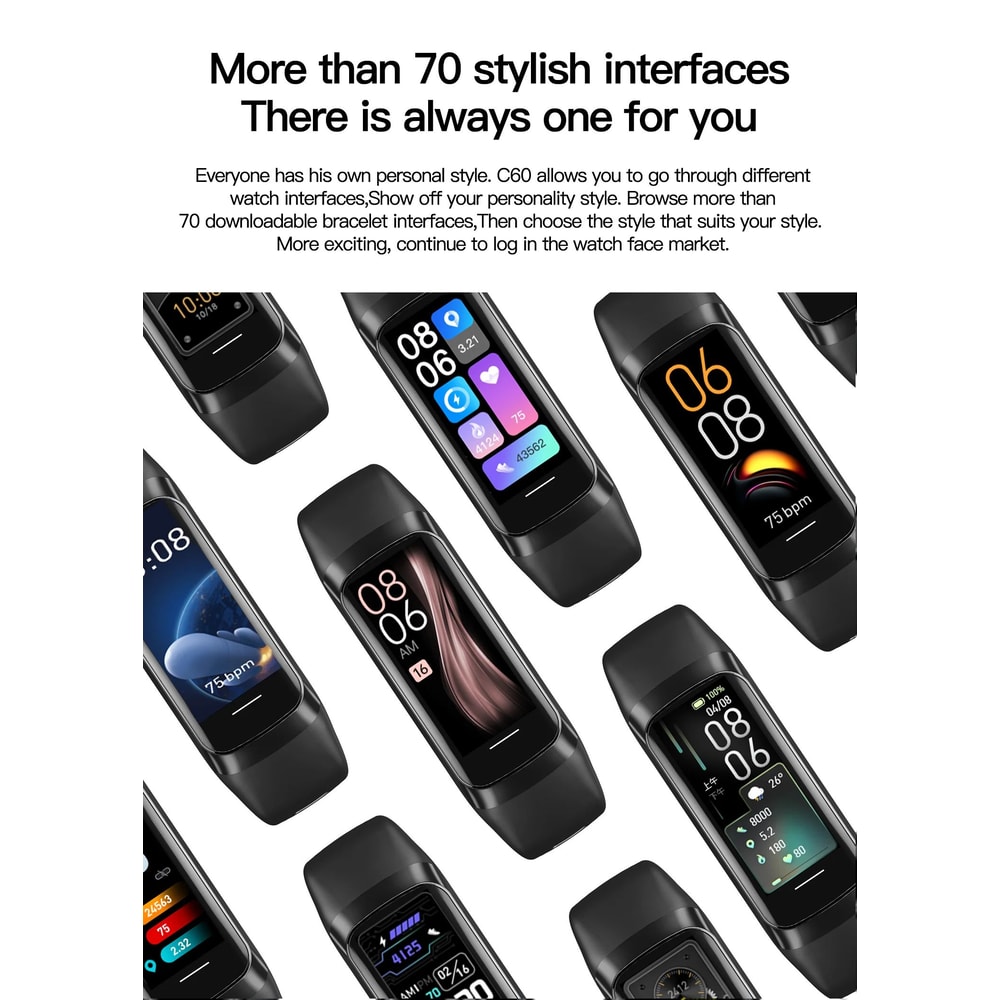 LIGE AMOLED Fitness Tracker Smartwatch For Women 9