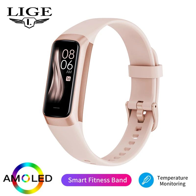 LIGE AMOLED Fitness Tracker Smartwatch for Women