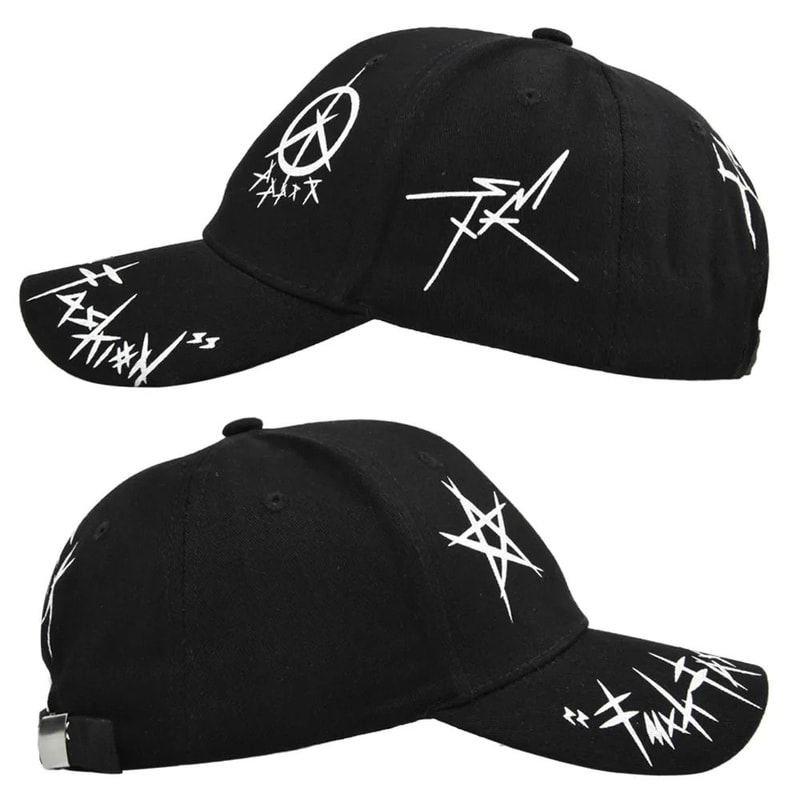 Graffiti Letter Patchwork Snapback Baseball Cap 2