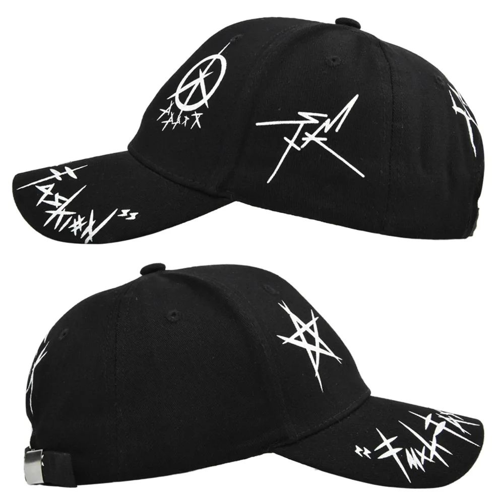 Graffiti Letter Patchwork Snapback Baseball Cap 11