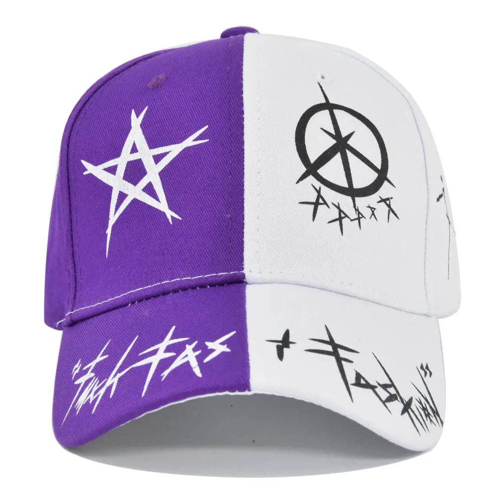 Graffiti Letter Patchwork Snapback Baseball Cap 14