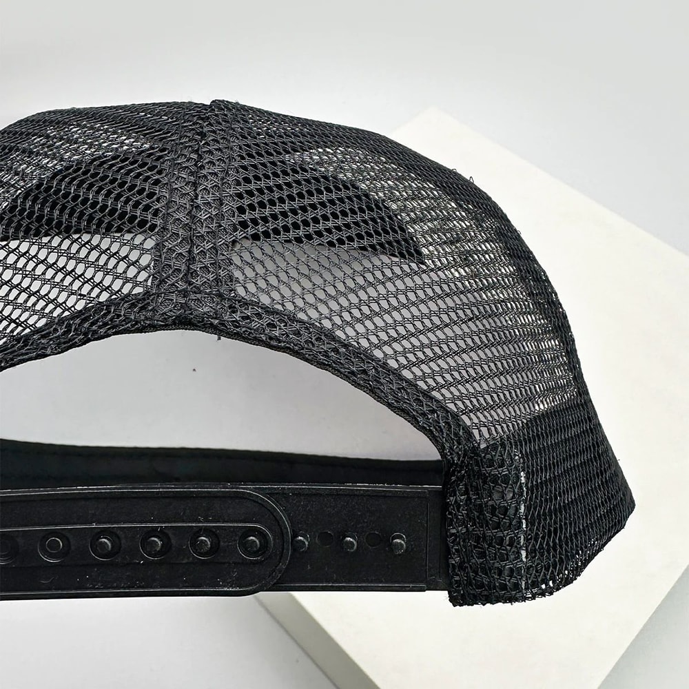 Unisex Color Block Letter Mesh Trucker Cap 5