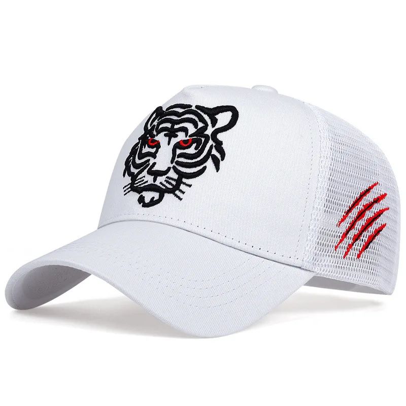 Tiger Head Embroidered Breathable Baseball Cap 2