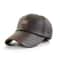 Men Leather Adjustable Winter Baseball Cap 12