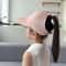 Kids High Ponytail Bowknot Baseball Cap 2