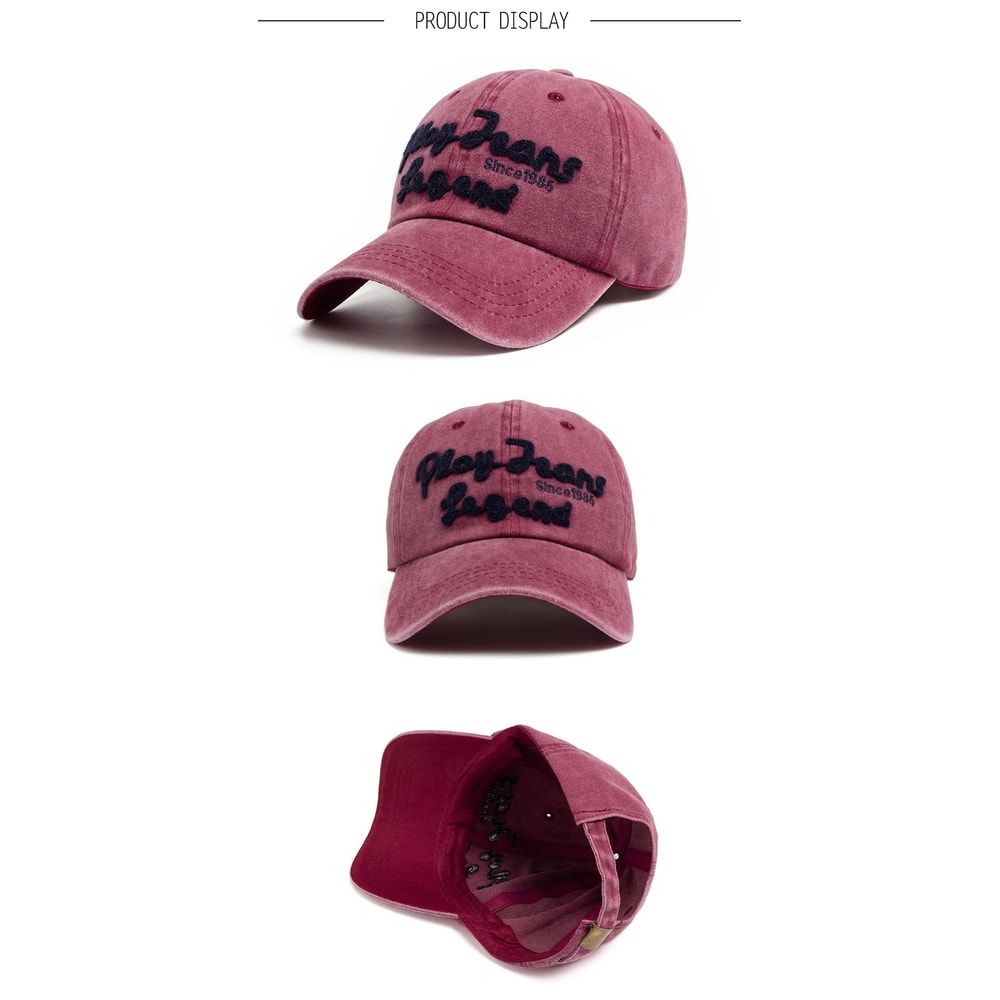 CNTANG Cotton Letter Embroidery Baseball Cap 8