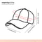 Fashion Mesh Breathable Embroidered Baseball Cap 5