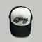 Color Block Letter Embroidery Mesh Trucker Cap 4