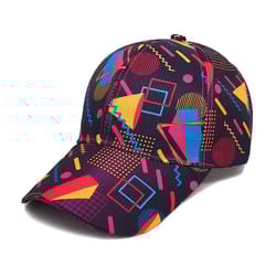 graffiti print adjustable snapback baseball cap