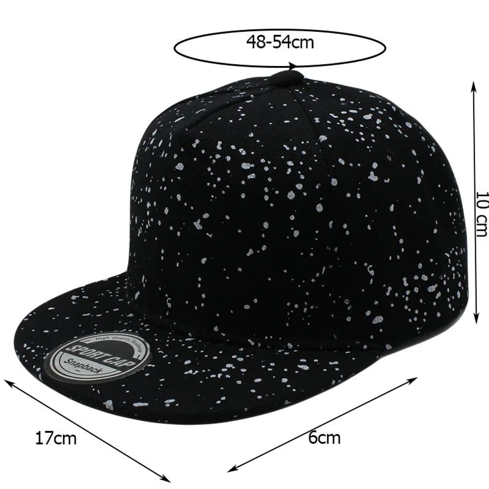 Kids Polka Dot Adjustable Snapback Baseball Cap 6