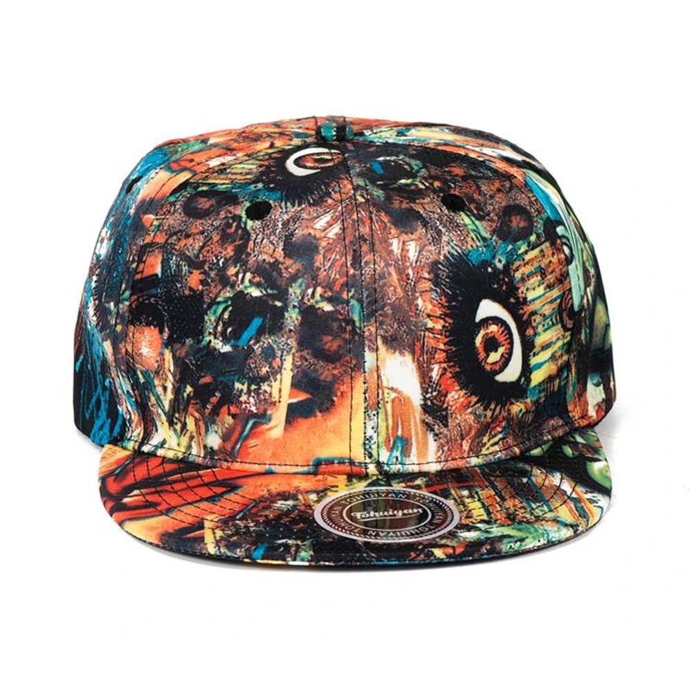 Graffiti Bones Flat Visor Snapback Baseball Cap 6