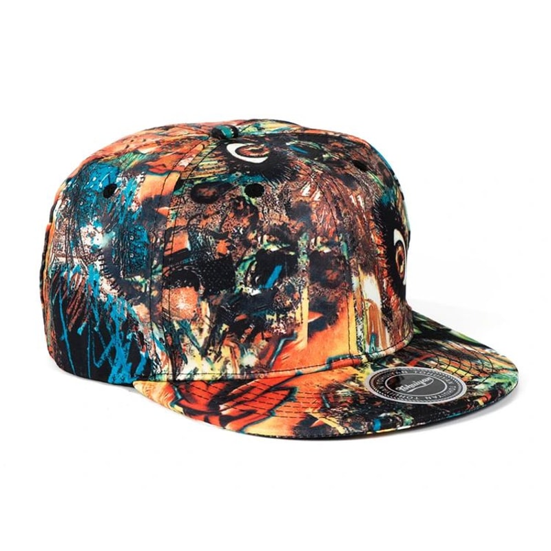 Graffiti Bones Flat Visor Snapback Baseball Cap 7