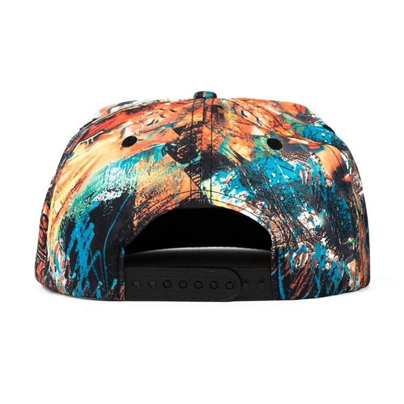 Graffiti Bones Flat Visor Snapback Baseball Cap 9