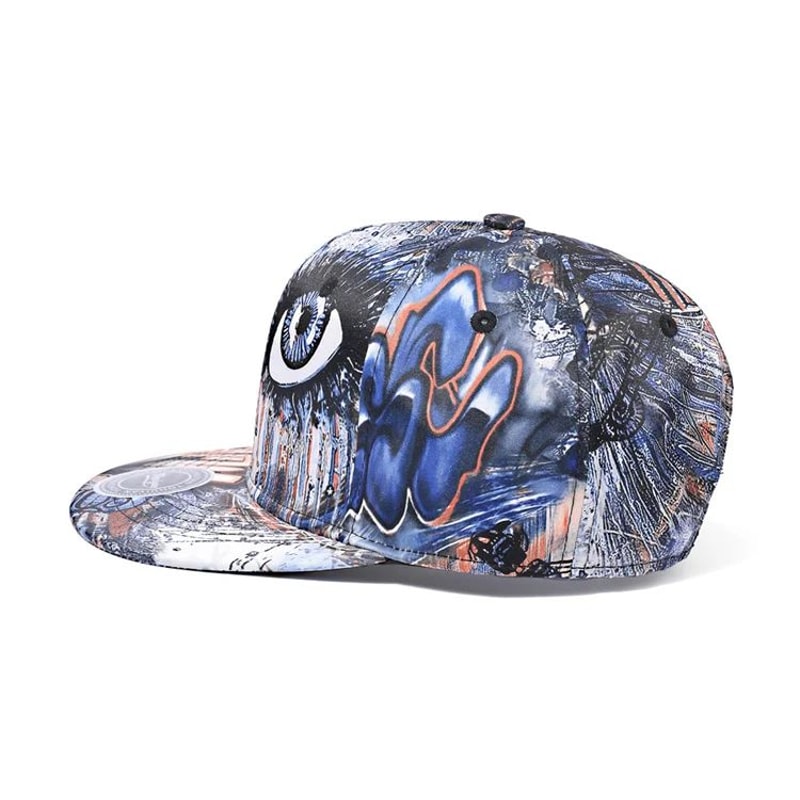 Graffiti Bones Flat Visor Snapback Baseball Cap 11