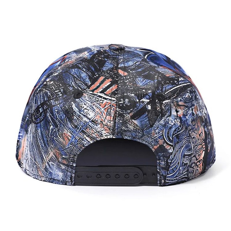 Graffiti Bones Flat Visor Snapback Baseball Cap 12