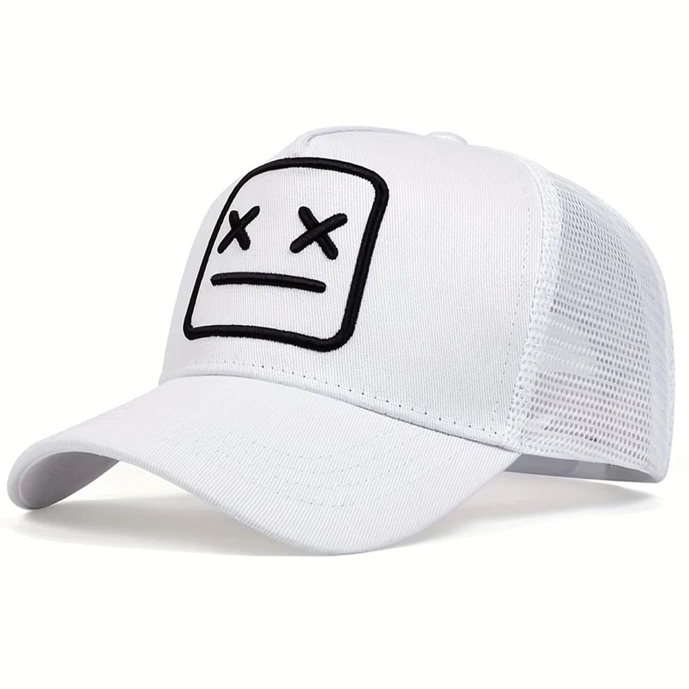 Unisex XX Embroidery Mesh Snapback Baseball Cap 4