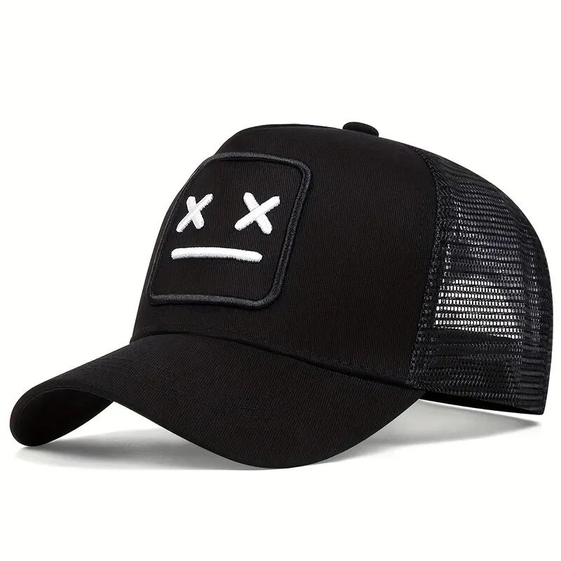 Unisex XX Embroidery Mesh Snapback Baseball Cap 5