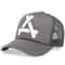 Unisex A Letter Mesh Trucker Baseball Cap 4