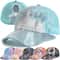 Women Tie Dye Ponytail Trucker Baseball Cap 0