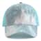 Women Tie Dye Ponytail Trucker Baseball Cap 1
