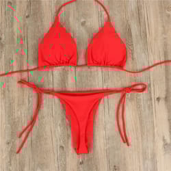 sexy side tie brazilian bikini set for women