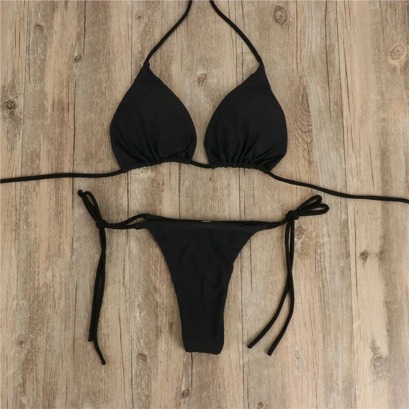 Sexy Side Tie Brazilian Bikini Set For Women 2