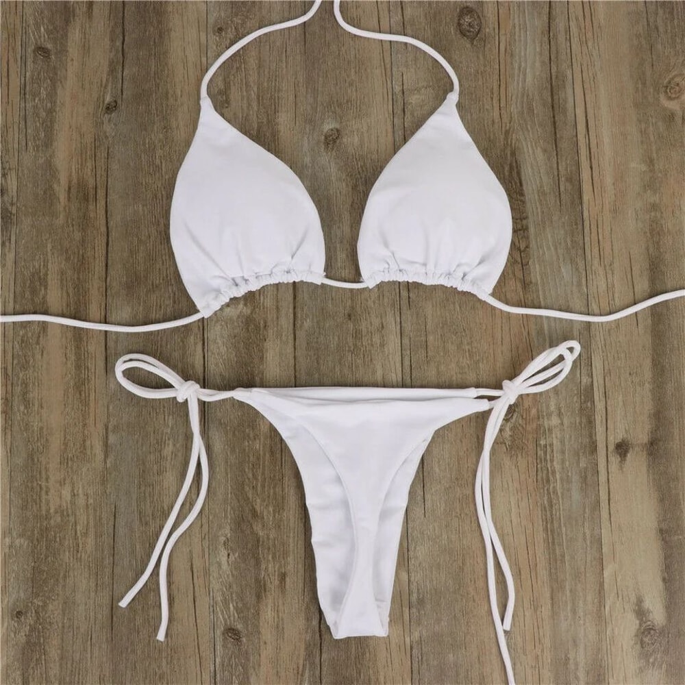 Sexy Side Tie Brazilian Bikini Set For Women 3