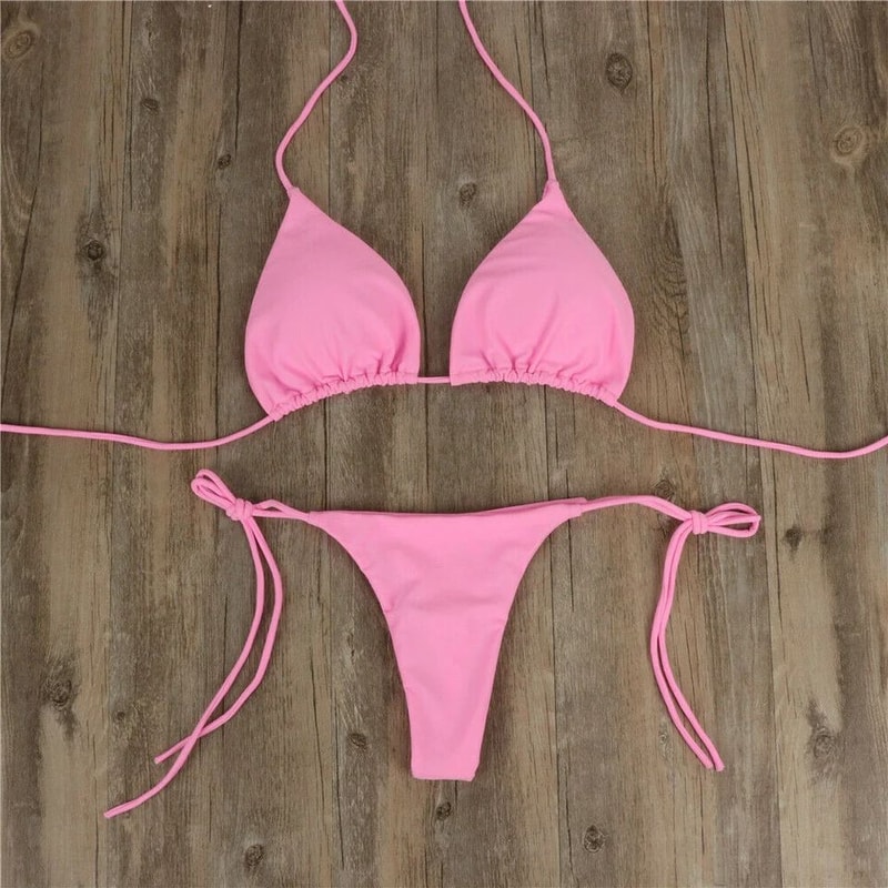 Sexy Side Tie Brazilian Bikini Set For Women 5