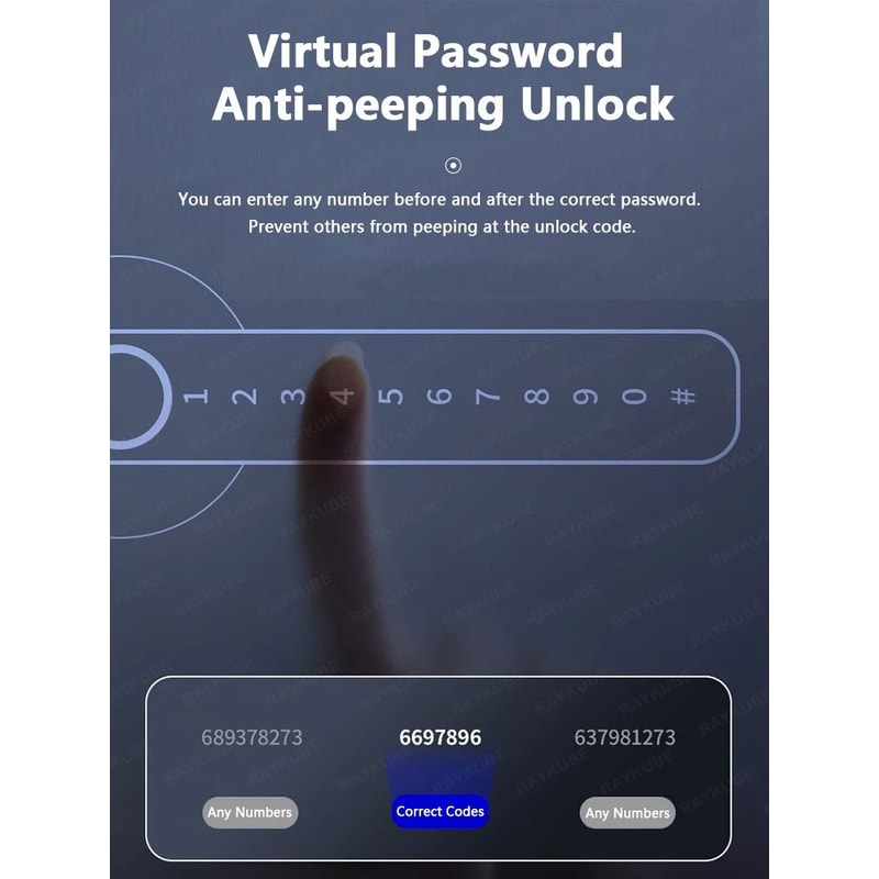 Smart Fingerprint Door Lock With Tuya App Remote Access 8