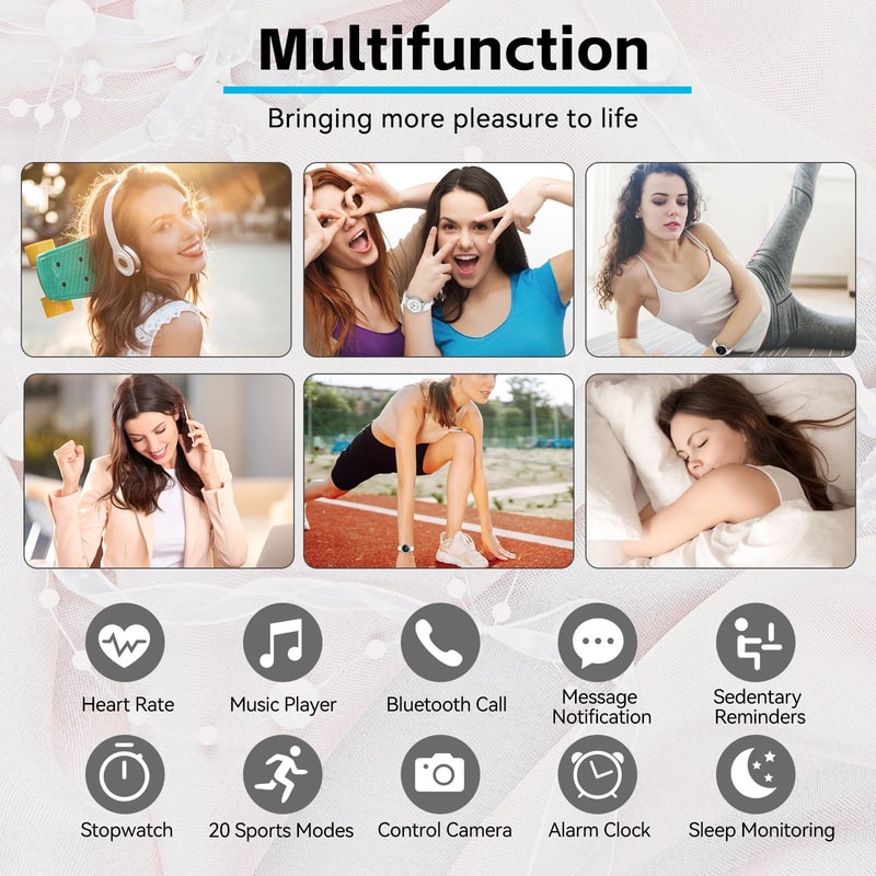 LaNikar Smart Watch For Women Fitness And Health Tracker 1