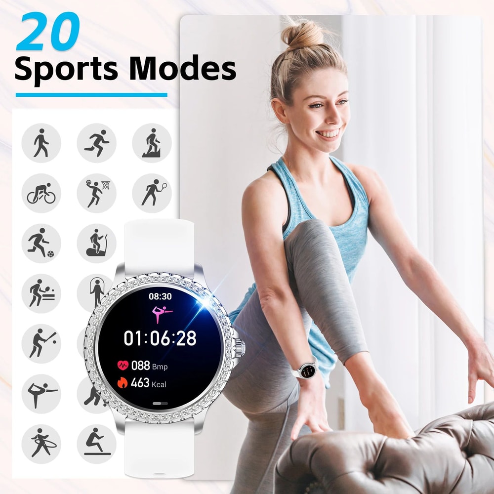 LaNikar Smart Watch For Women Fitness And Health Tracker 2