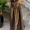 Womens Off Shoulder Puff Sleeve Loose Maxi Summer Dress 1