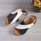 Womens Patchwork Wedge Sandals Comfortable Platform Summer Shoes 4
