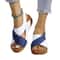 Womens Patchwork Wedge Sandals Comfortable Platform Summer Shoes 5