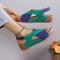 Womens Patchwork Wedge Sandals Comfortable Platform Summer Shoes 14
