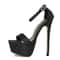 Womens Sequined Platform High Heel Party Sandals 3