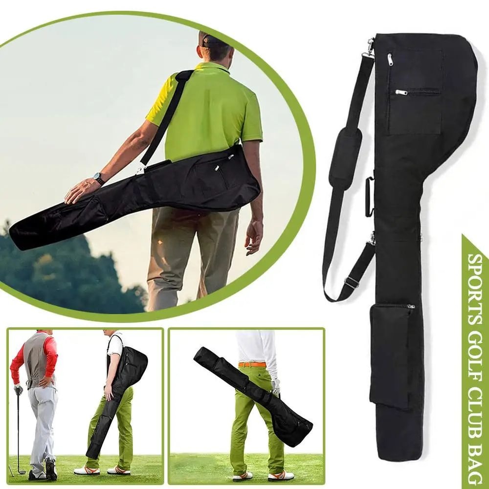 Portable Golf Sunday Bag Foldable Mini Golf Club Carry Bag 1