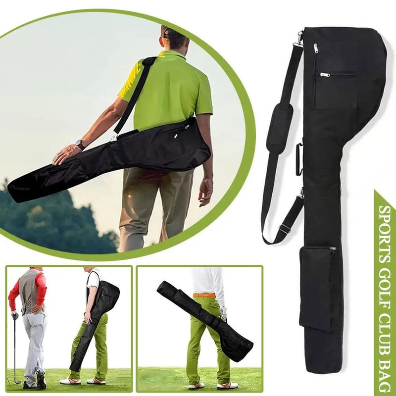 Portable Golf Sunday Bag Foldable Mini Golf Club Carry Bag 1